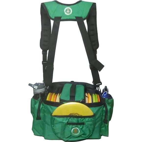 Bandido - Disc Golf Cooler Bag - 4-Can & 30-Disc Capacity  Disc Golf Bag,13 Disc Capacity with Insulated Cooler for a 6-Pack, (Green)